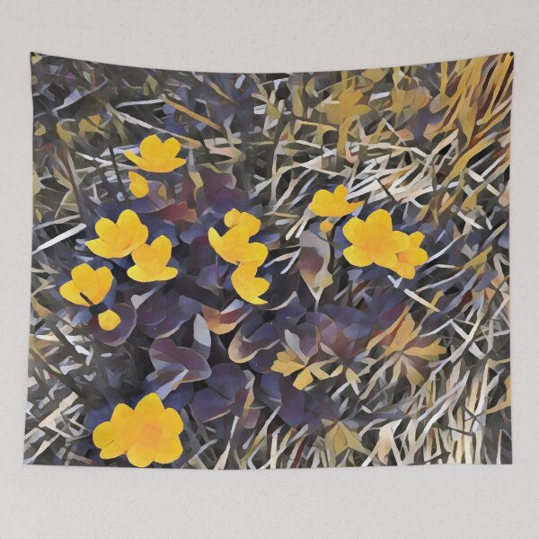 Item preview, Yellow Floral Burst designed and sold by Bless-Up-Store.