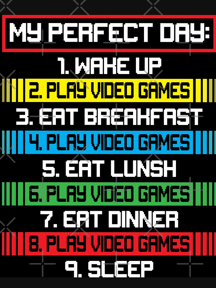 Funny Gamers Perfect Day Design by NextLVLShirts