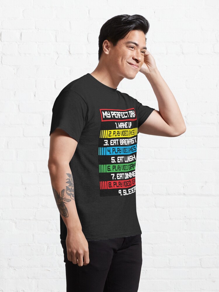 Alternate view of Funny Gamers Perfect Day Design Classic T-Shirt