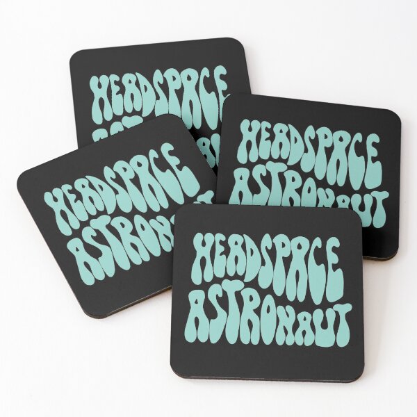 Item preview, Headspace Astronaut Turquoise 70s Lettering designed and sold by WPahat.