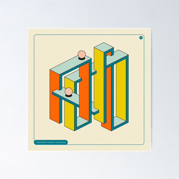 Vista previa del artículo con la obra «GEOMETRIAS IMPOSIBLES 23», diseñado y vendido por JazzberryBlue.