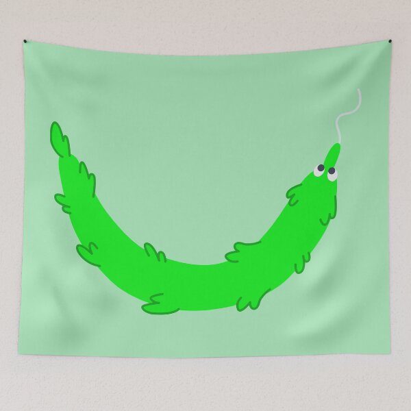 Item preview, Worm Smile (Green) designed and sold by Bloo-the-Fluff.
