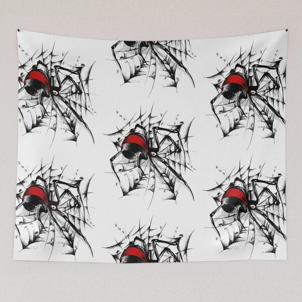 Item preview, Red back spider web designed and sold by LynHebb.