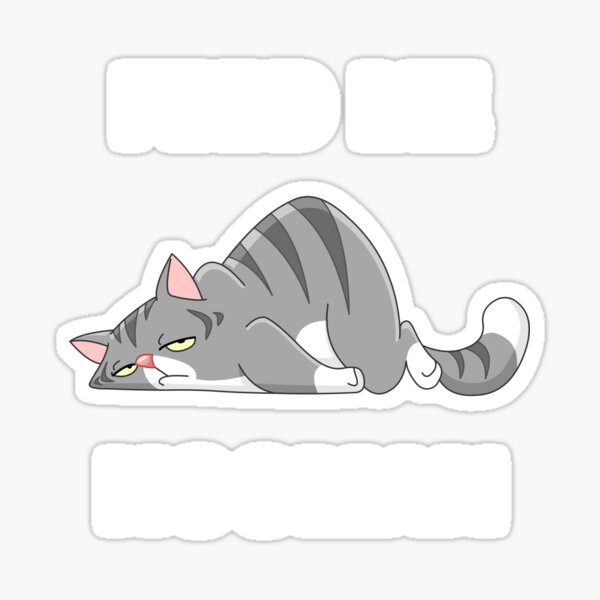 Feed Me Hooman, Funny Hungry Cat Sticker