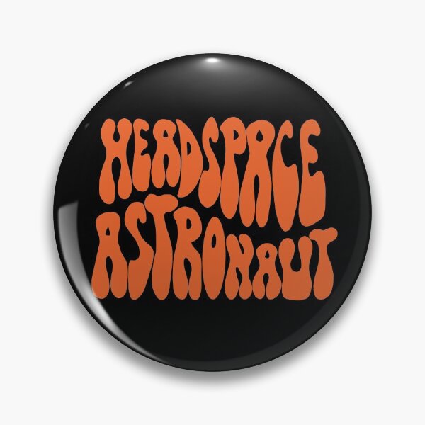 Item preview, Headspace Astronaut Orange 70s Lettering designed and sold by WPahat.
