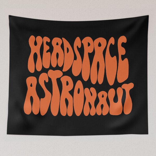 Item preview, Headspace Astronaut Orange 70s Lettering designed and sold by WPahat.