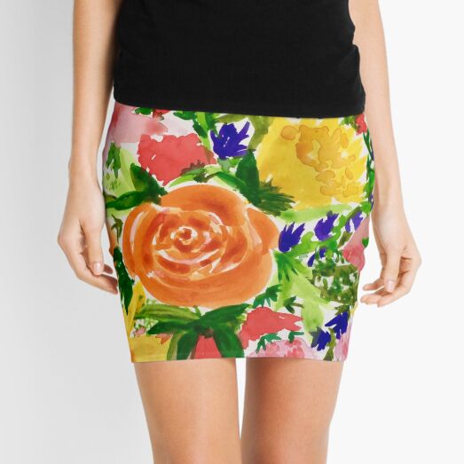 Patti’s Flowers Mini Skirt