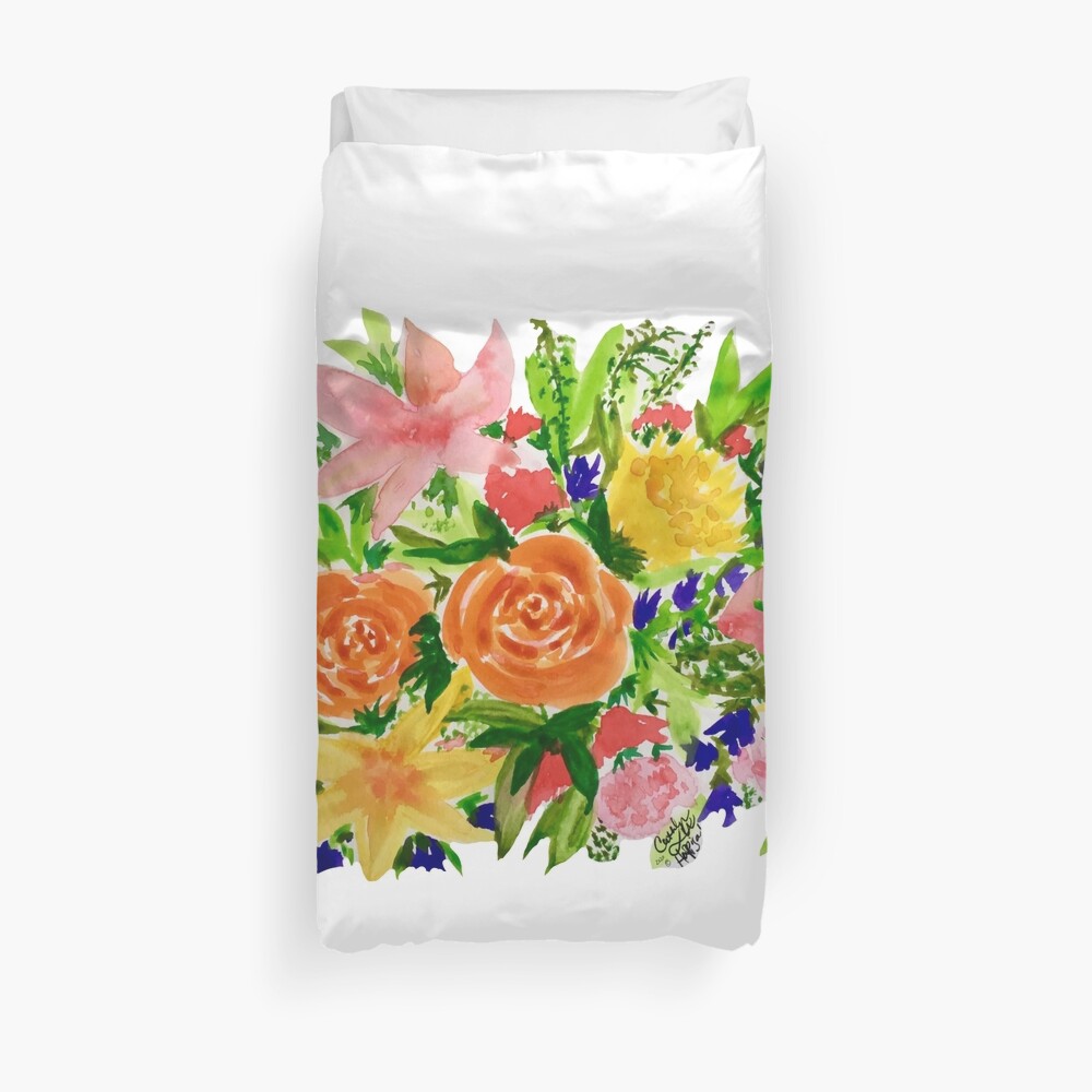 Patti’s Flowers Duvet Cover