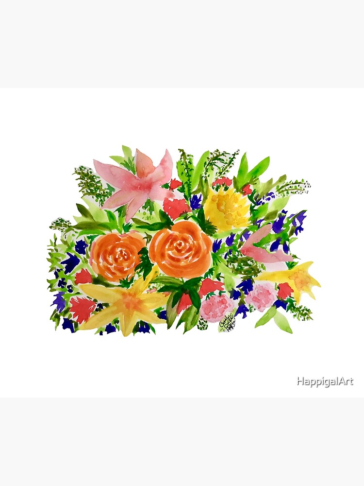 Patti’s Flowers by HappigalArt