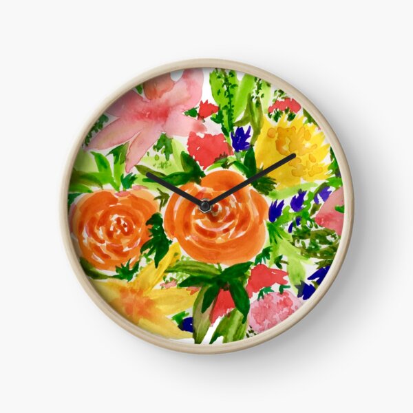 Patti’s Flowers Clock