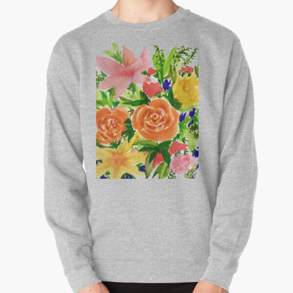 Patti’s Flowers Pullover Sweatshirt