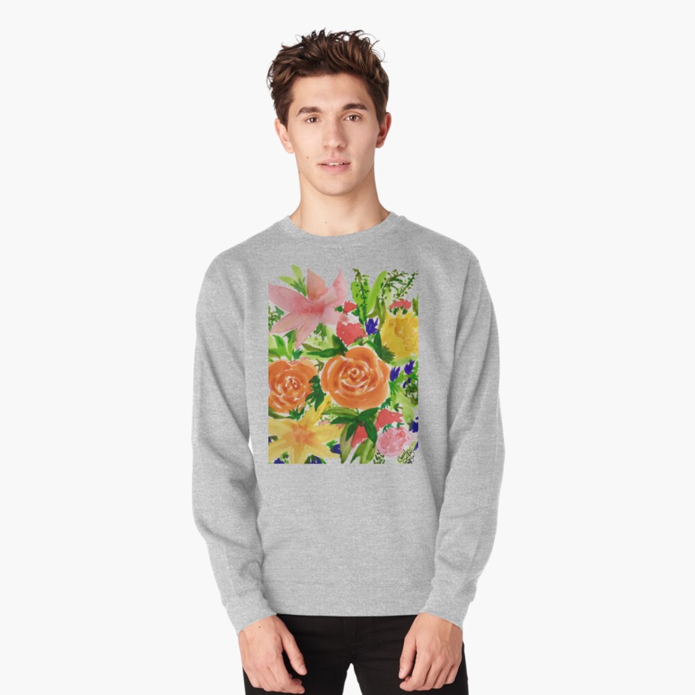Patti’s Flowers Pullover Sweatshirt