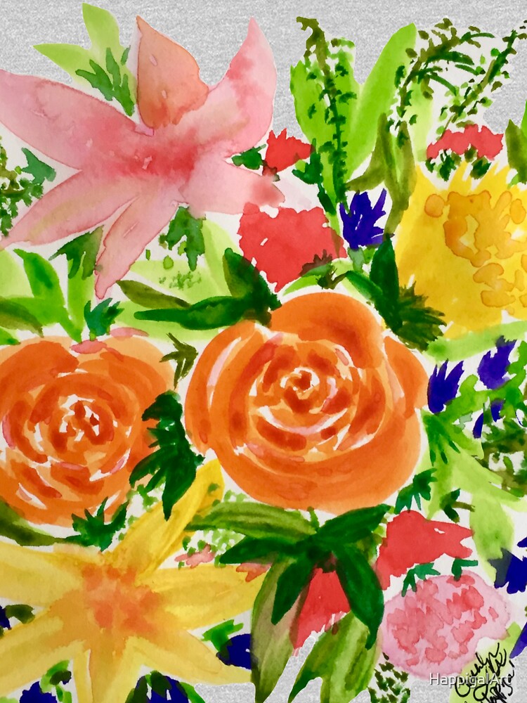 Patti’s Flowers by HappigalArt