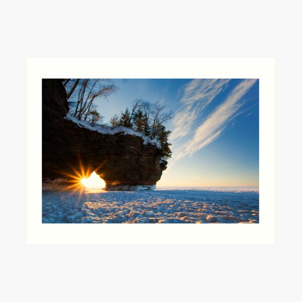 Fading Warmth, Apostle Islands, WI Art Print