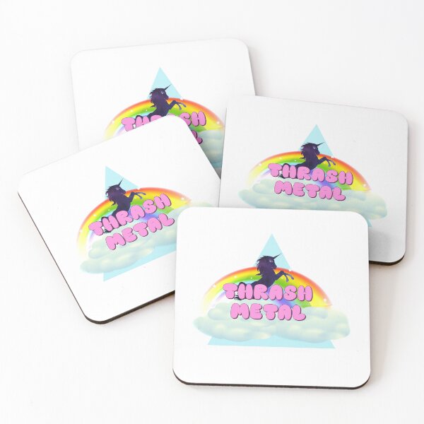 Item preview, THRASH METAL UNICORN RAINBOW designed and sold by sherwinc.