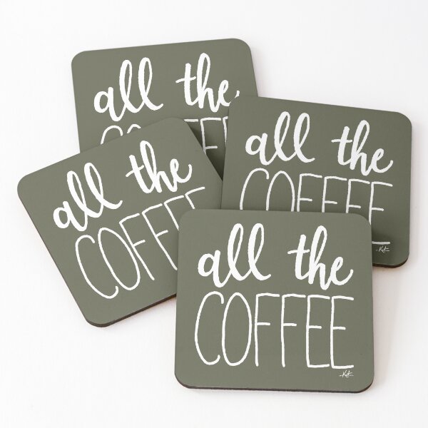 Item preview, All the Coffee - White designed and sold by KristinaTrott.