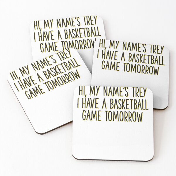 Item preview, Hi My Name Is Trey Basketball Funny Quote designed and sold by thefrshmachine.