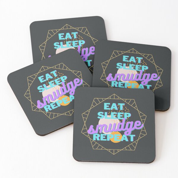 Item preview, Eat Sleep Smudge Repeat Baby Blue and Purple designed and sold by Pink Mint.
