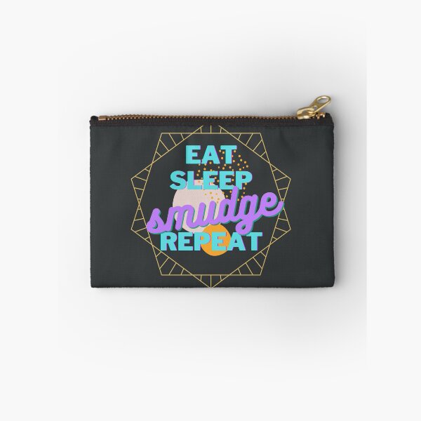 Item preview, Eat Sleep Smudge Repeat Baby Blue and Purple designed and sold by Pink Mint.