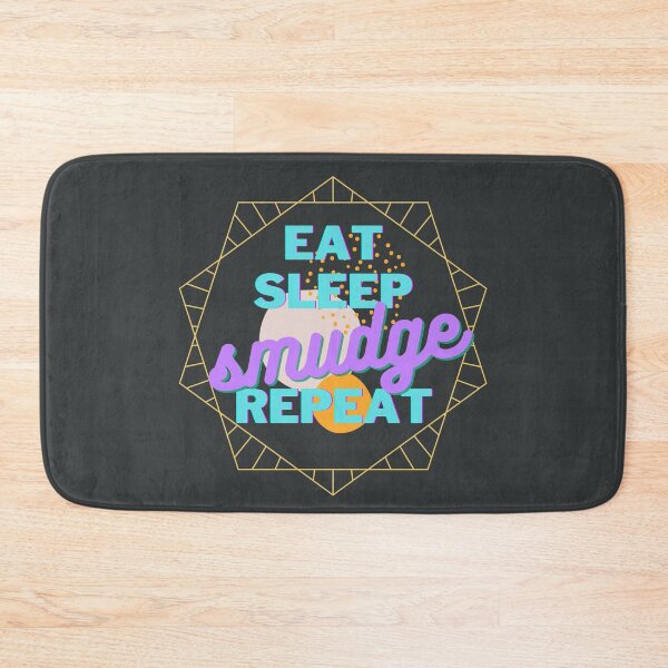 Item preview, Eat Sleep Smudge Repeat Baby Blue and Purple designed and sold by Pink Mint.