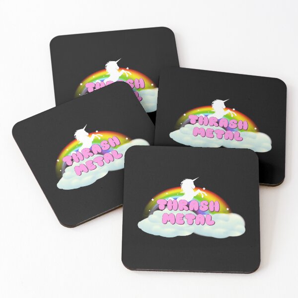 Item preview, THRASH METAL UNICORN RAINBOW designed and sold by sherwinc.