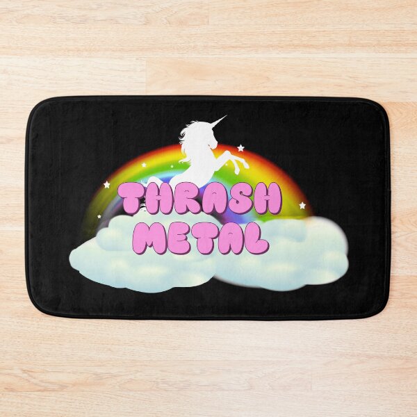 Item preview, THRASH METAL UNICORN RAINBOW designed and sold by sherwinc.