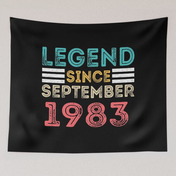 Item preview, Retro Vintage 37th Birthday Legend Since September 1983 designed and sold by meedTee.