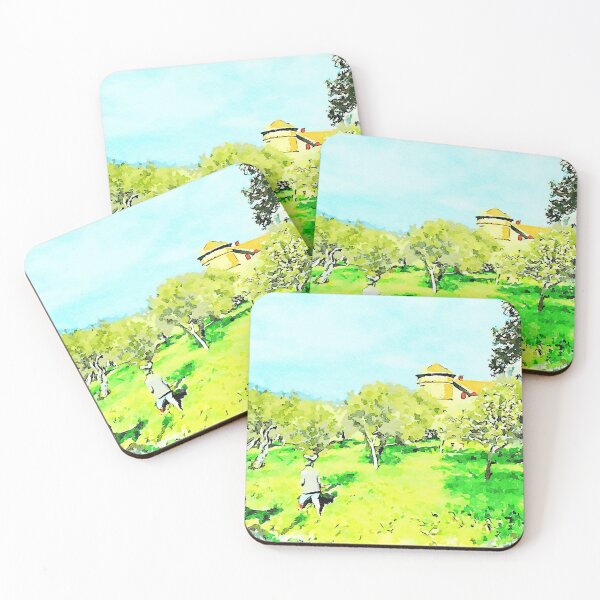 Item preview, Donkey and man in the olive grove designed and sold by Giuseppe Cocco.
