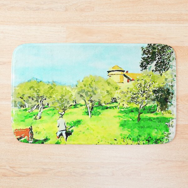 Item preview, Donkey and man in the olive grove designed and sold by Giuseppe Cocco.