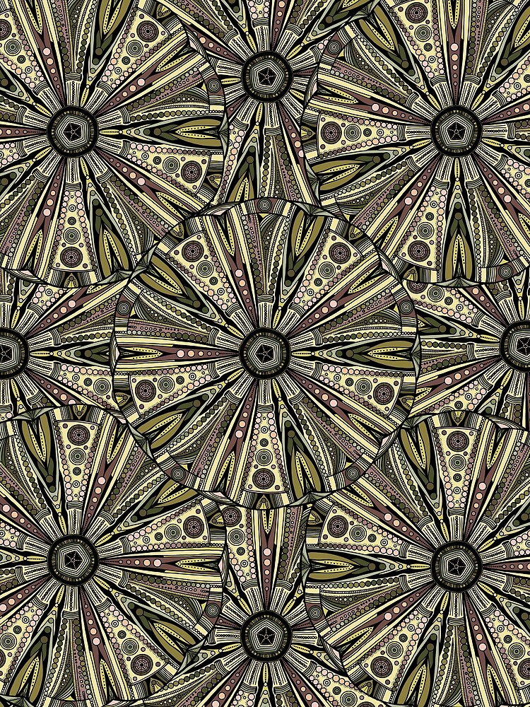 Seaside Urchin Mandala by akayeart