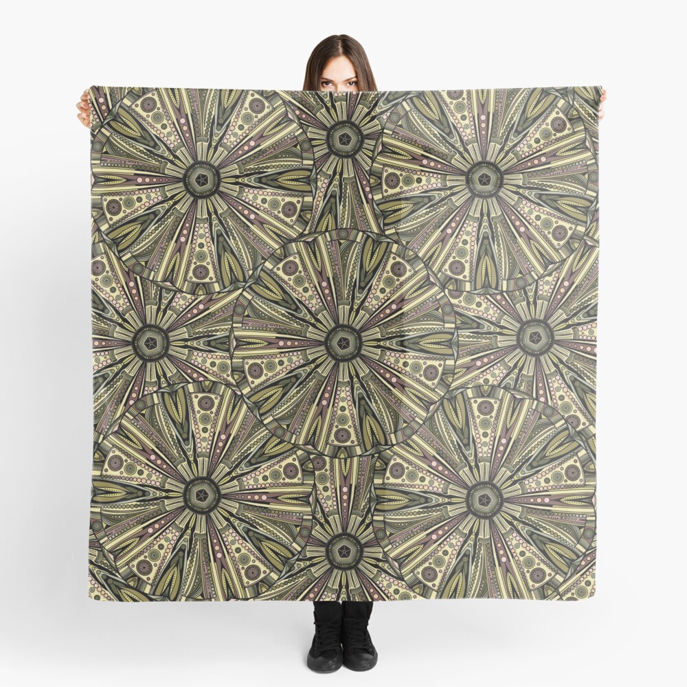 Seaside Urchin Mandala Scarf