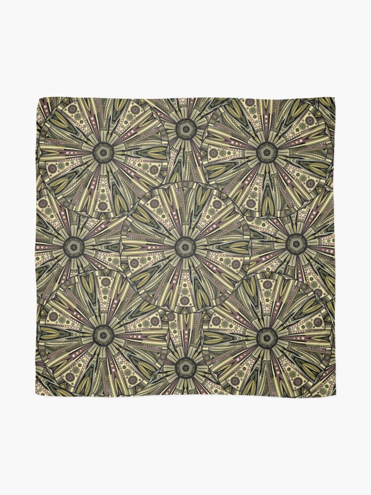 Alternate view of Seaside Urchin Mandala Scarf