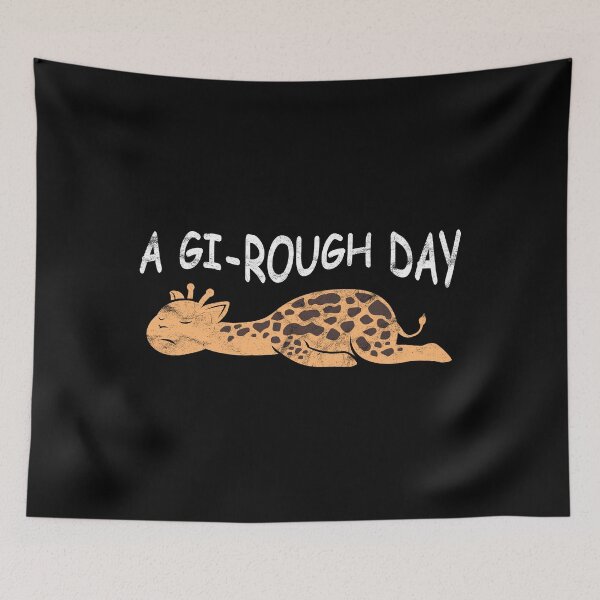 Item preview, Cute cartoon giraffe is tired being a gift idea designed and sold by Svetiik.