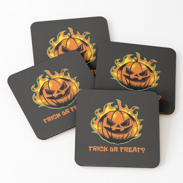 Item preview, Halloween Trick Or Treat Flaming Pumpkin Vintage Design designed and sold by delohill.