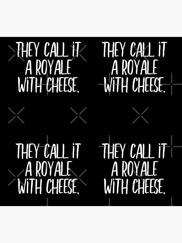 Disover They call it a Royale with cheese (white) Socks
