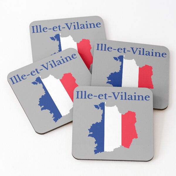 Item preview, Ille-et-Vilaine Map, France, French Department designed and sold by marosharaf.