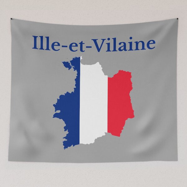 Item preview, Ille-et-Vilaine Map, France, French Department designed and sold by marosharaf.