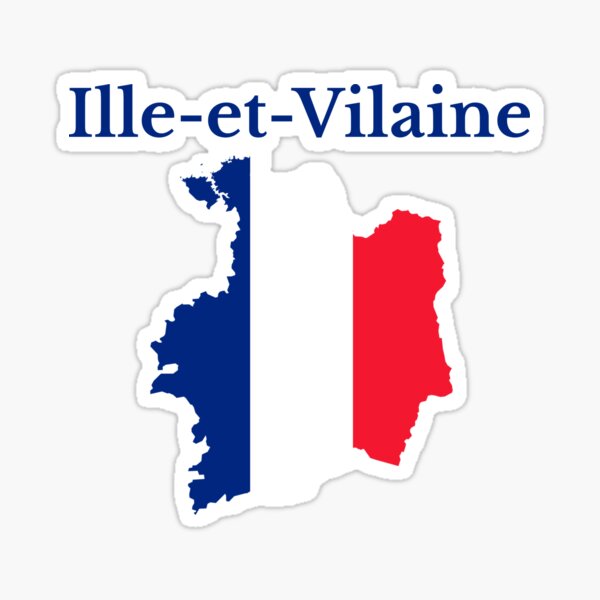 Aperçu de l'œuvre Carte d'Ille-et-Vilaine, France, Département français créée et vendue par marosharaf.