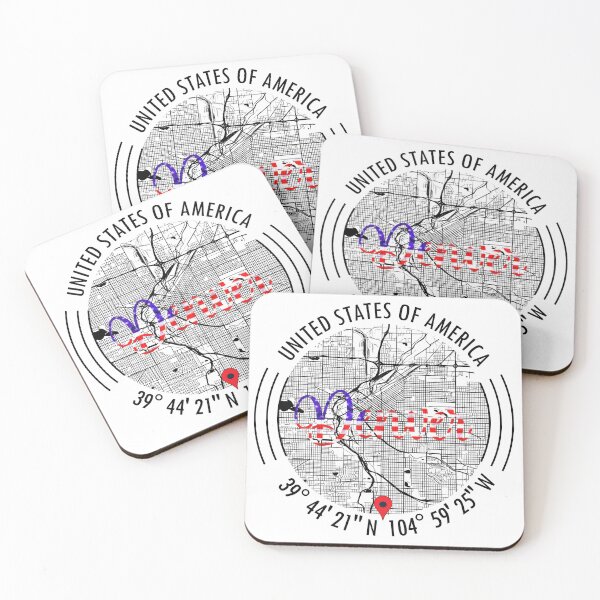 Item preview, Denver, USA Road Map Art - Earth Tones designed and sold by hatimelhag.