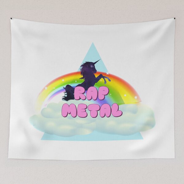 Item preview, RAP METAL UNICORN RAINBOW designed and sold by sherwinc.