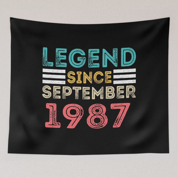 Item preview, Retro Vintage 33rd Birthday Legend Since September 1987 designed and sold by meedTee.