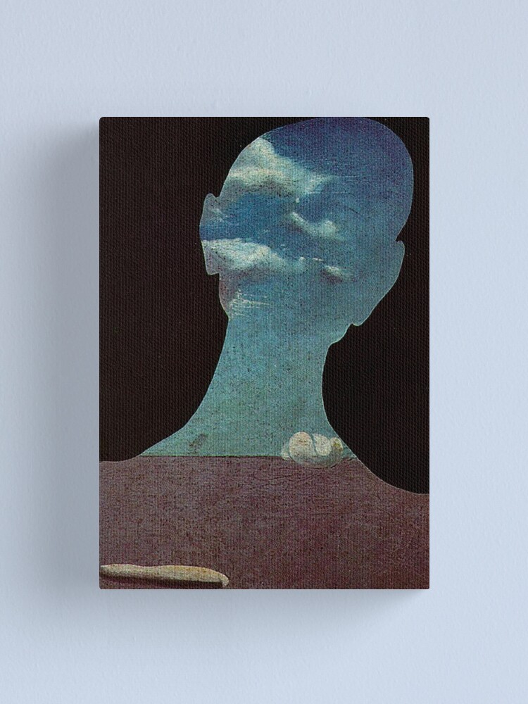 Alternate view of Man with His Head Full of Clouds by Salvador Dali Canvas Print