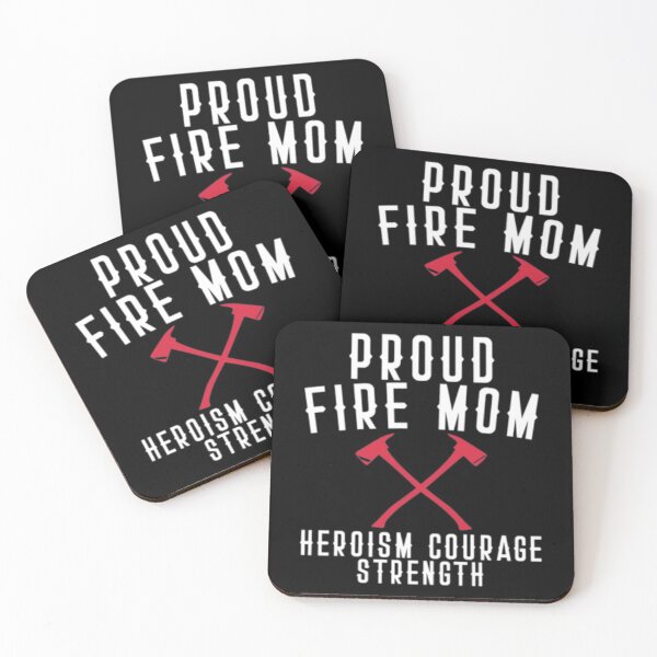 Item preview, Proud Fire Mom Heroism Courage Strength designed and sold by TopDawgDesigns.