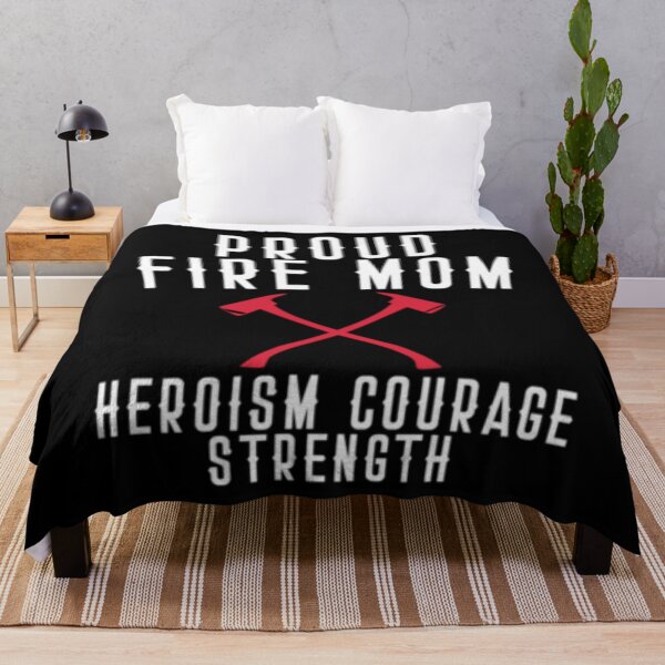 Item preview, Proud Fire Mom Heroism Courage Strength designed and sold by TopDawgDesigns.