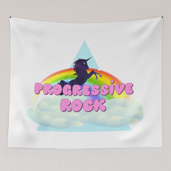 Artikelvorschau, PROGRESSIVE ROCK UNICORN RAINBOW entworfen und verkauft von sherwinc.