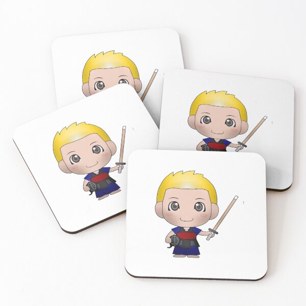 Item preview, anime chibi kids sports fencing swordplay boy designed and sold by portrait4you.
