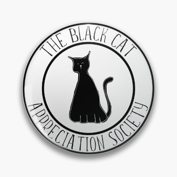 Item preview, The Black Cat Appreciation Society Logo Typography Design designed and sold by RhubarbMyrtle.