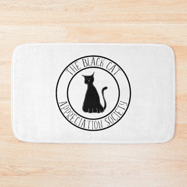 Item preview, The Black Cat Appreciation Society Logo Typography Design designed and sold by RhubarbMyrtle.