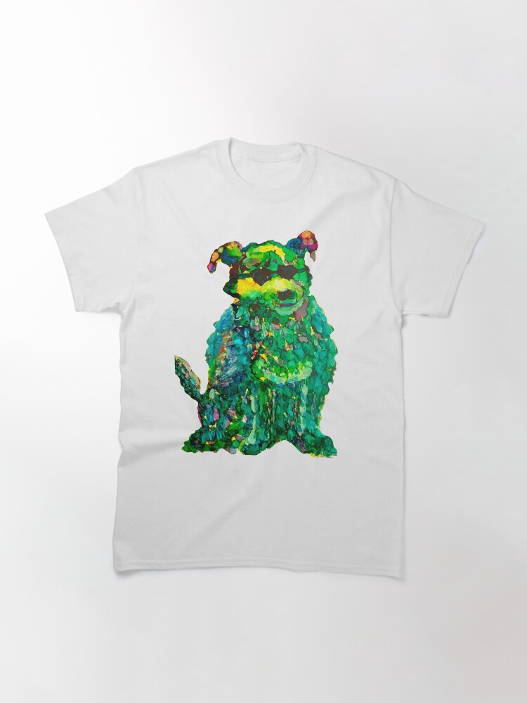 Alternate view of Cool Dog Abstract Original Classic T-Shirt