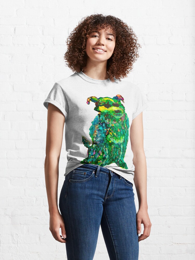 Alternate view of Cool Dog Abstract Original Classic T-Shirt